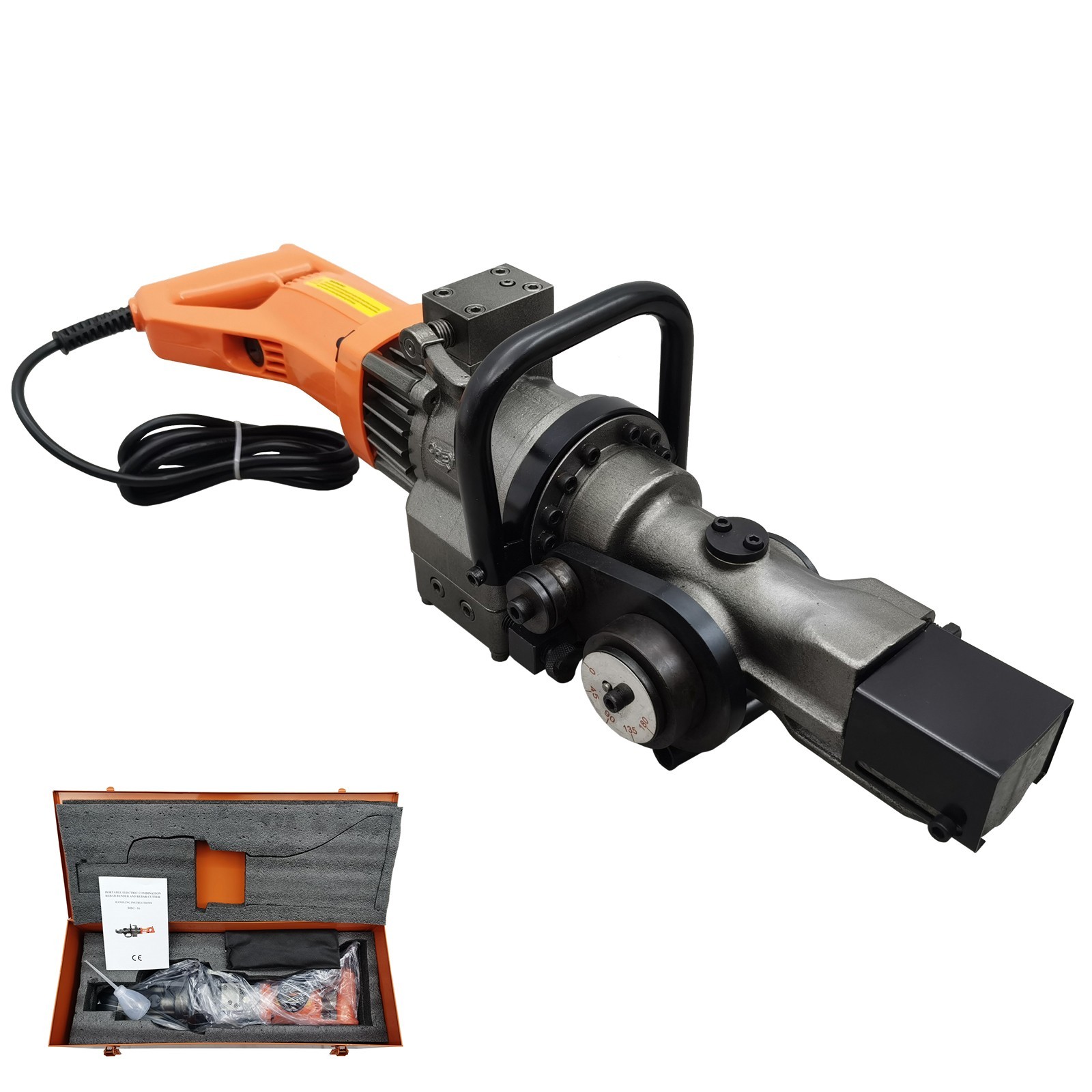 Portable Electric Rebar Bending and Cutting Machine Steel Rod Bender Cutter 110V