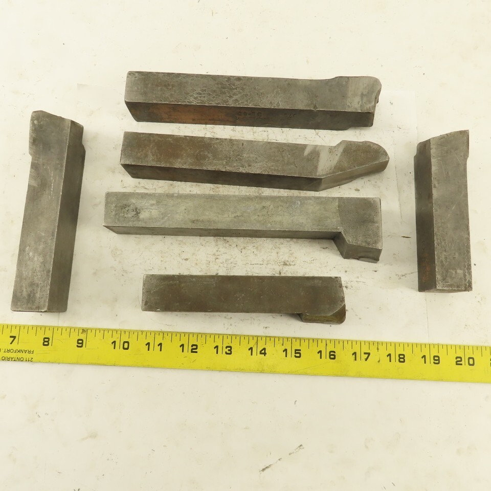 Carboloy GR-85 370 1-1/4″ x 1″ Shank Left Right Carbide Tip Turning Tools 6 Pcs