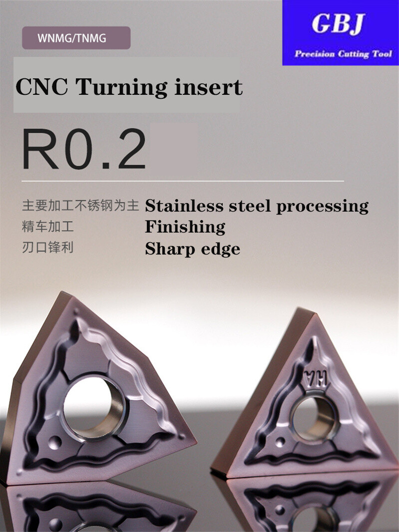 GBJ-CNC TNMG160402 CNMG120402 WNMG080402 -HA 205 Carbide Stainless steel turning