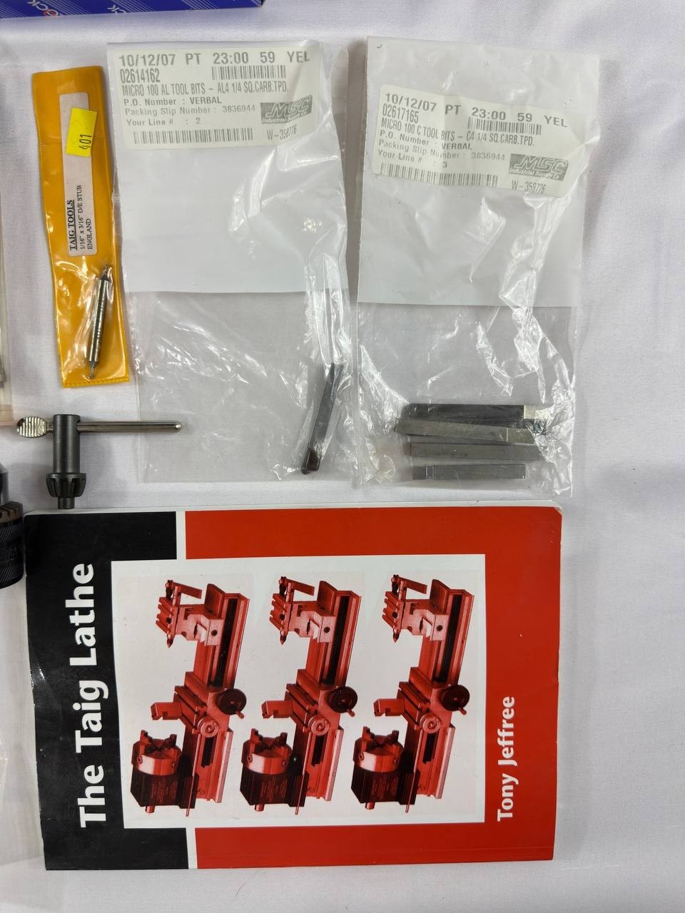 TAIG Micro Lathe II Model 4500 Bench Lathe w/ Accessories
