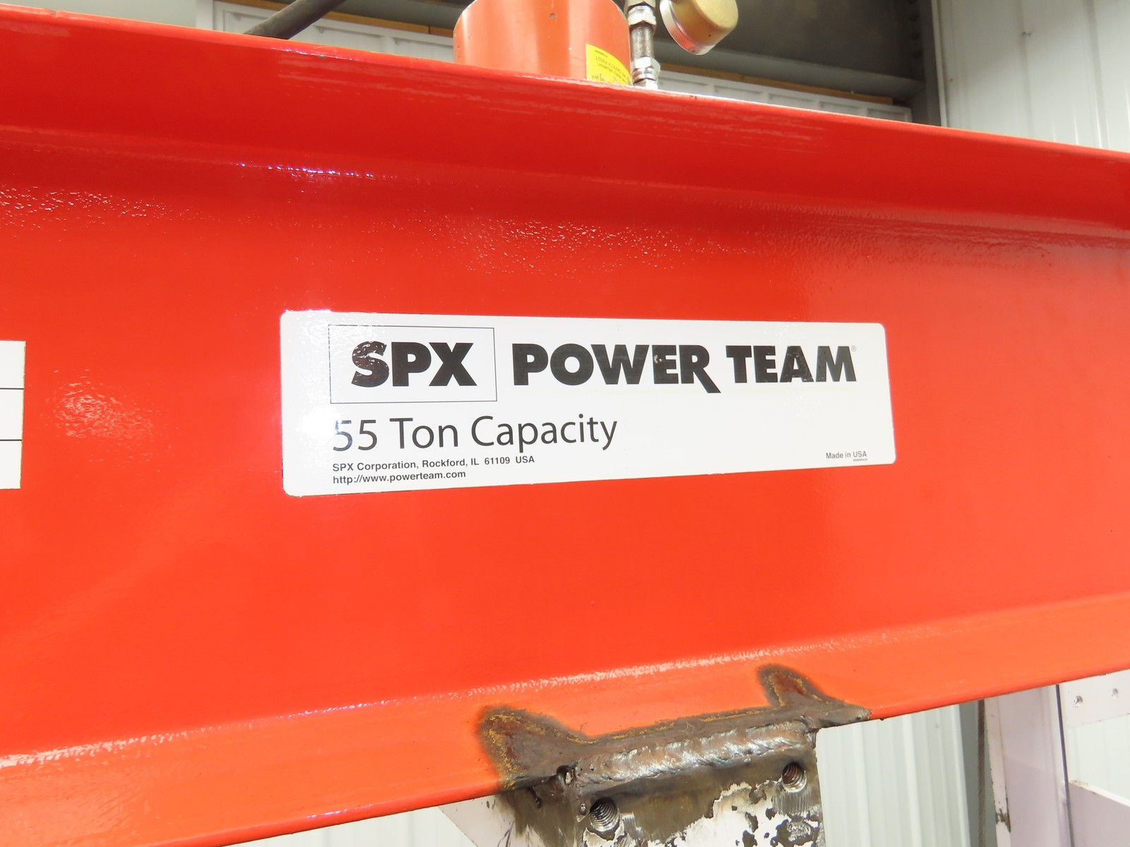 SPX Hydraulic Press 55 Ton 36″H Frame 120V Pump 13″ Cylinder 10000PSI