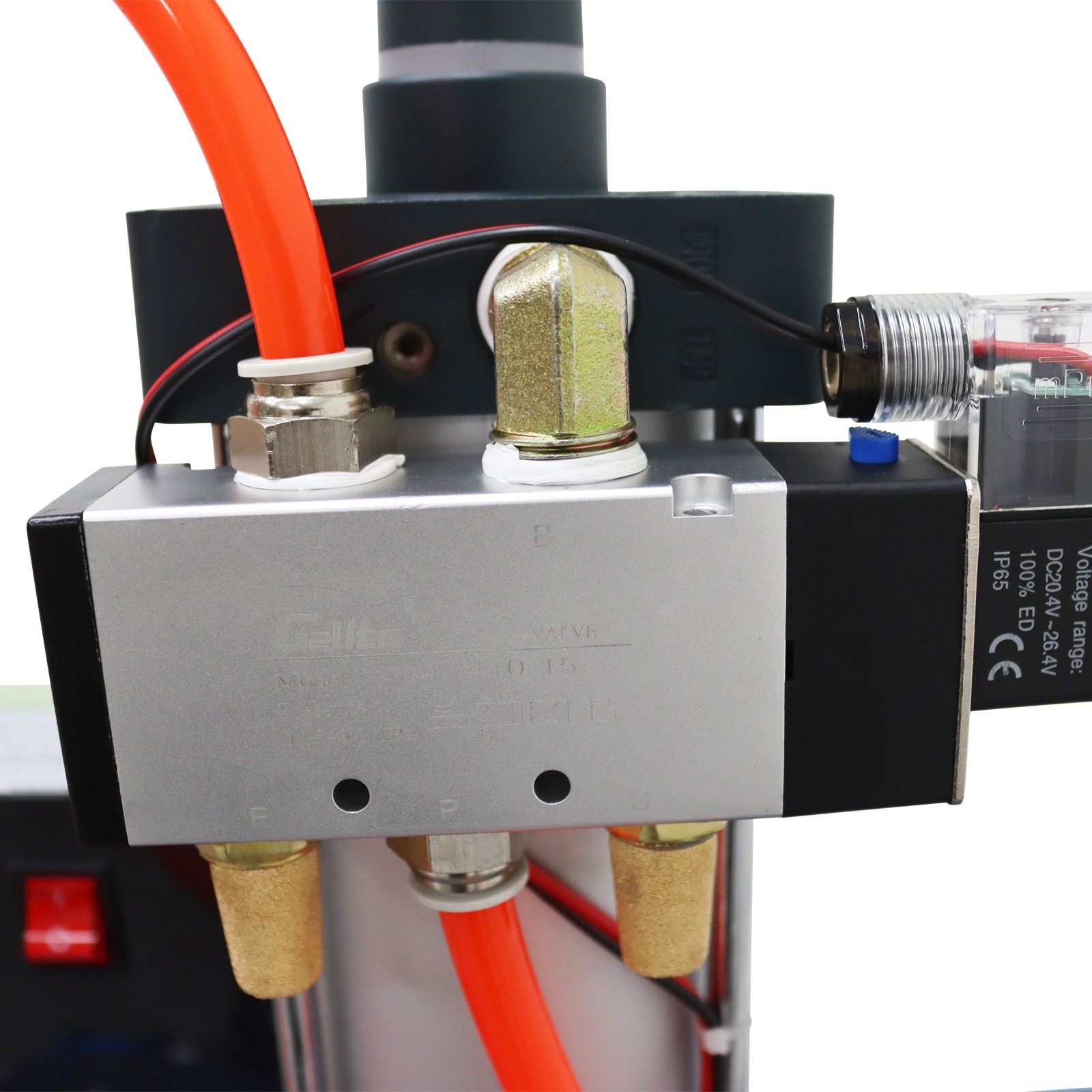 110V 1102lbs Pneumatic Punch Machine with Controller 7.87-1.96in Double-column