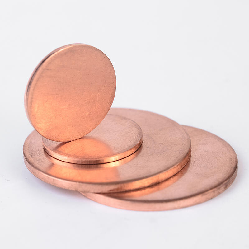 Solid Pure Copper Discs Blank Round Plate Metal Sheet Ø10-200mm Thickess 0.5-3mm