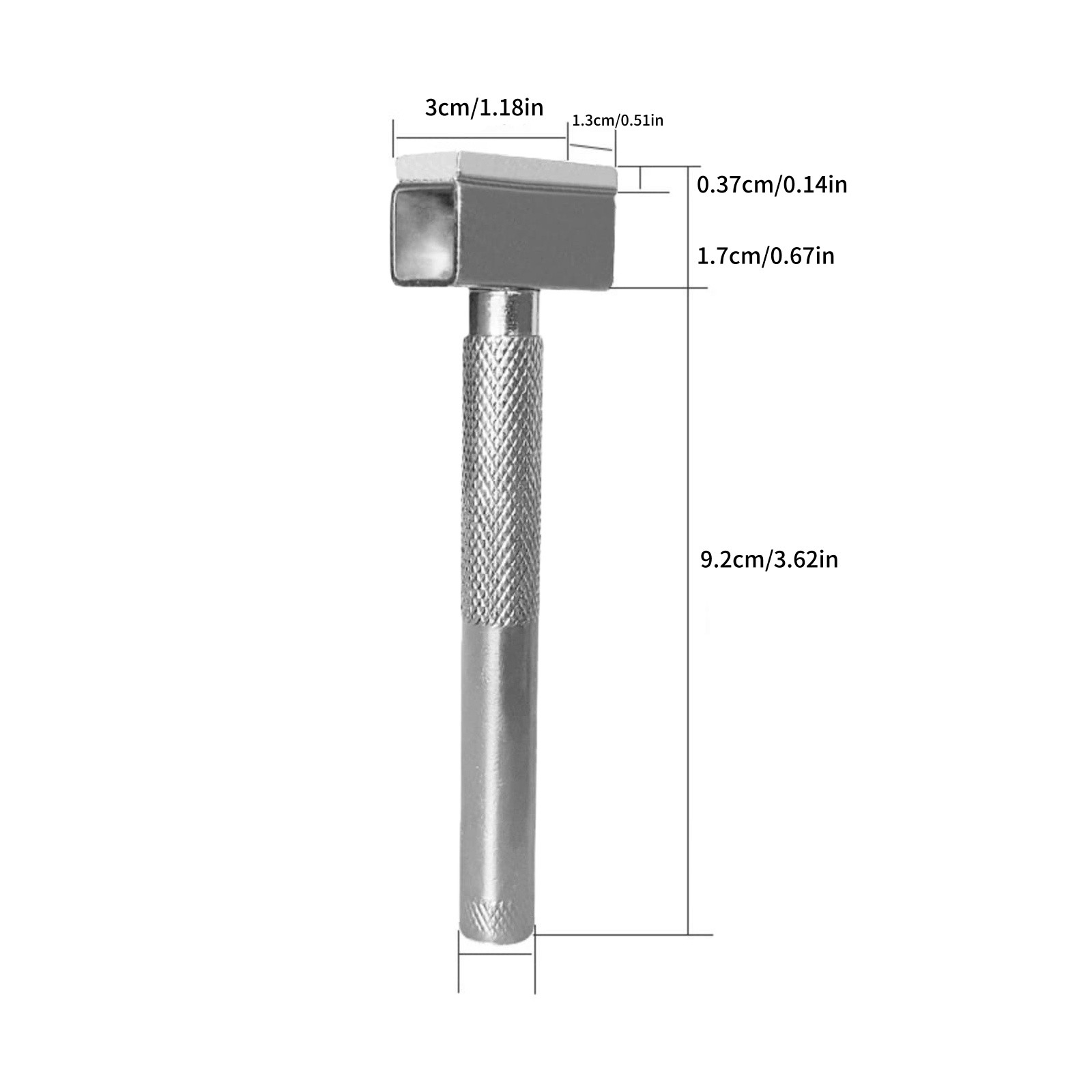Durable T-Type Diamond Grinding Wheel Dresser with Non-Slip Knurled Handle Grip