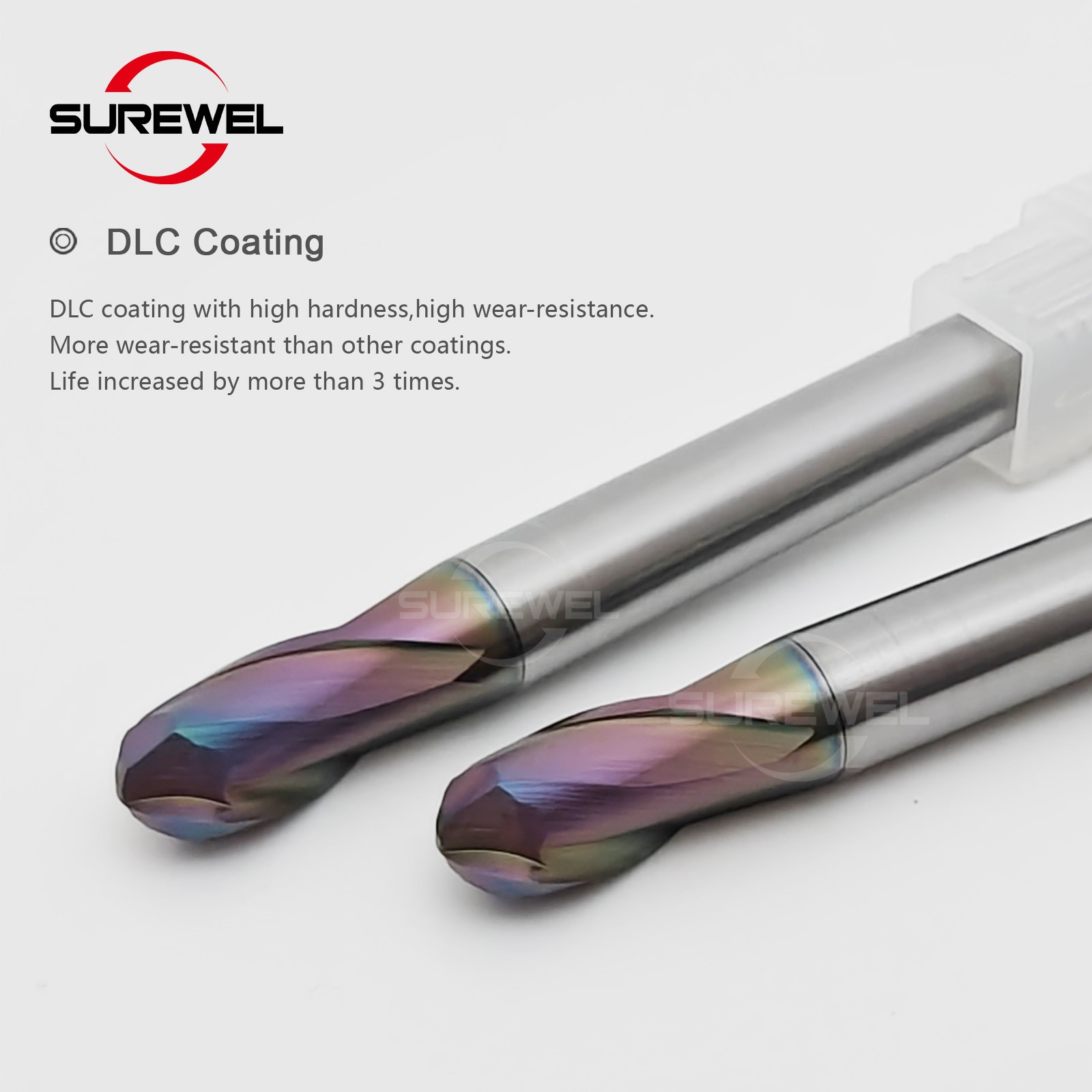 Carbide Milling Tools Copper Electrode Ball Nose End Mill R0.5-R6 CNC Machining