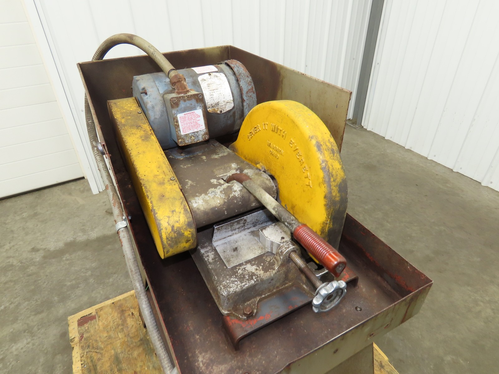 Everett Model 10 Cut Off Abrasive Metal Saw 10″ Blade 3Hp 3450 RPM 230/460V
