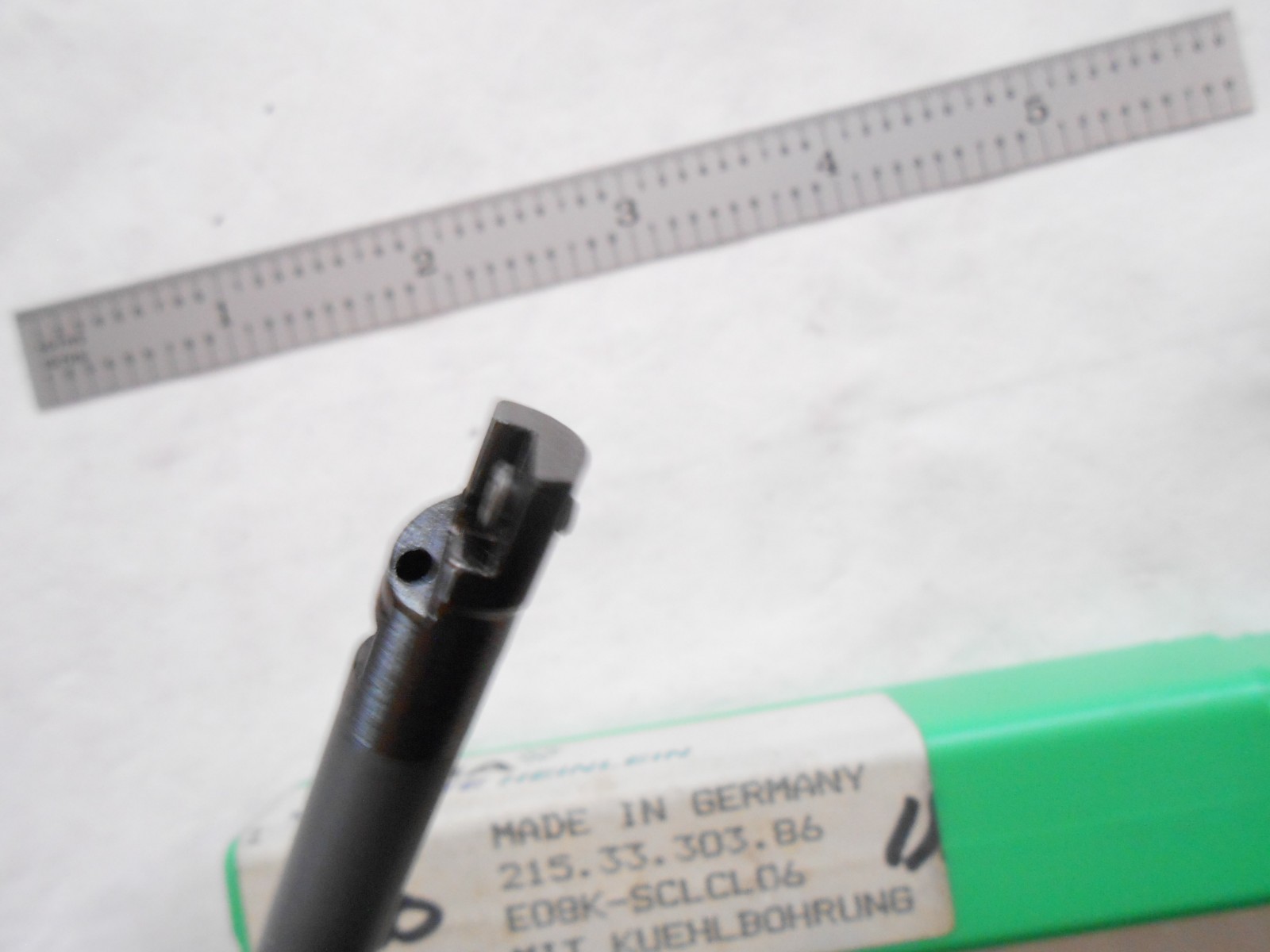 NEW WIDIA E08K-SCLCL06 CARBIDE L.H. BORING BAR 8MM SHANK X 115MM OAL COOL-THRU