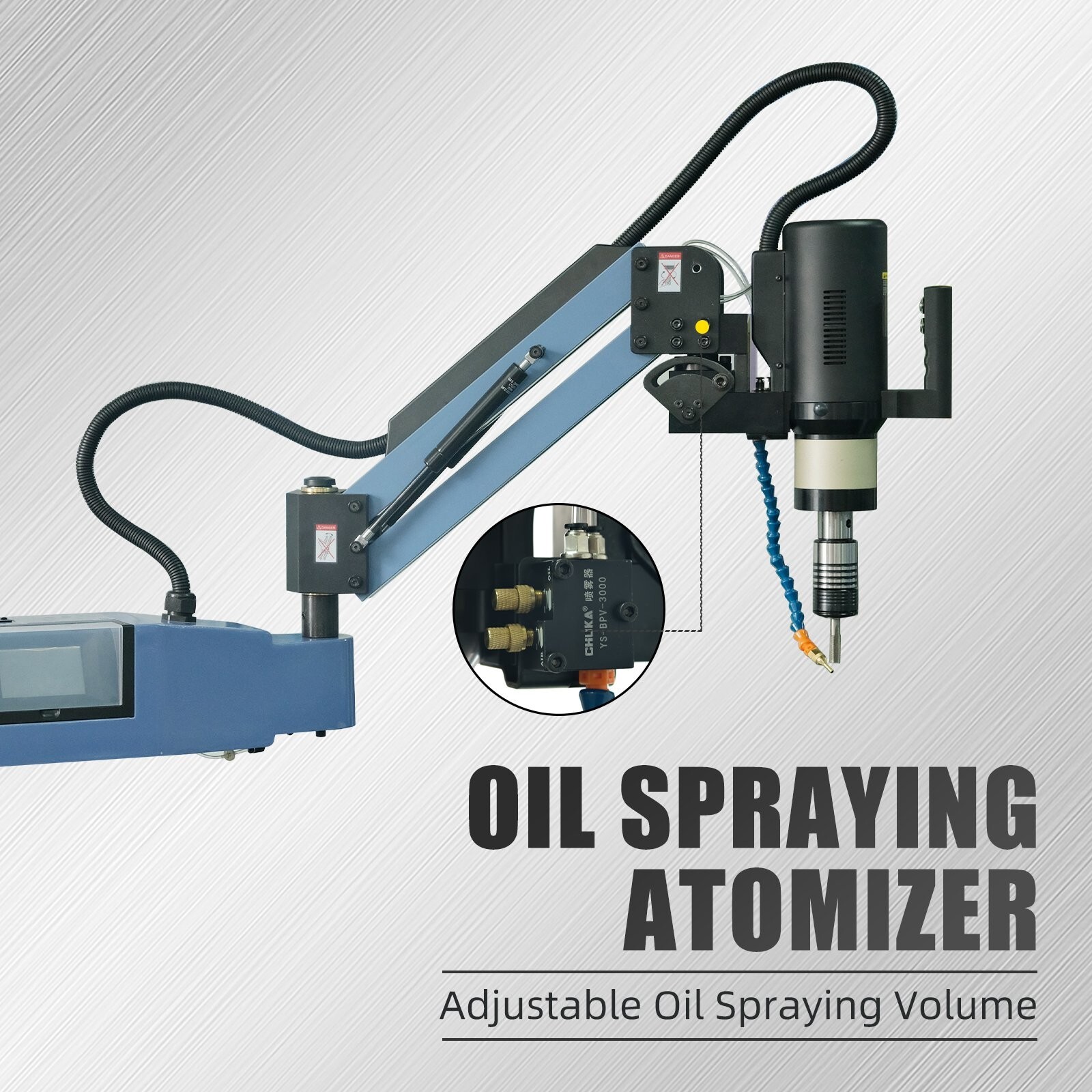 M4-M20 Universal 360° Electric Touch Tapping Machine M24HR With Auto Oil Sprayer
