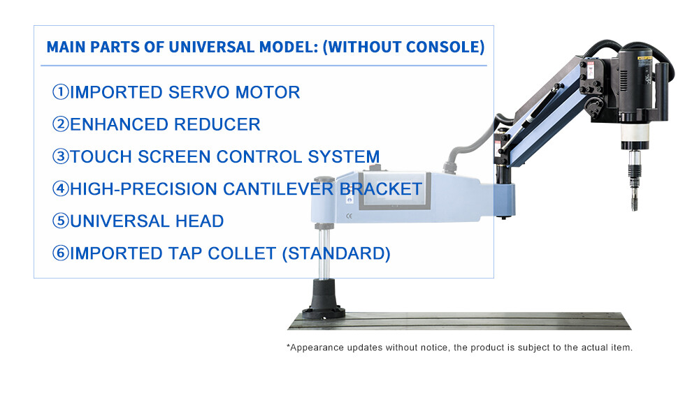 US Stock Electric Tapping Arm M4-M20 for Stainless Steel 360° High Speed Tapping