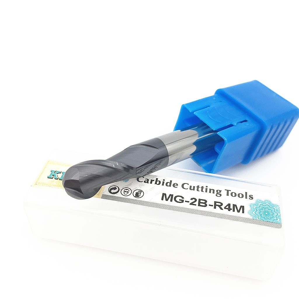 HRC50 ALTiN Coated Ball Nose Solid Carbide End Mill R0.5-R10 2-Flute Cutter