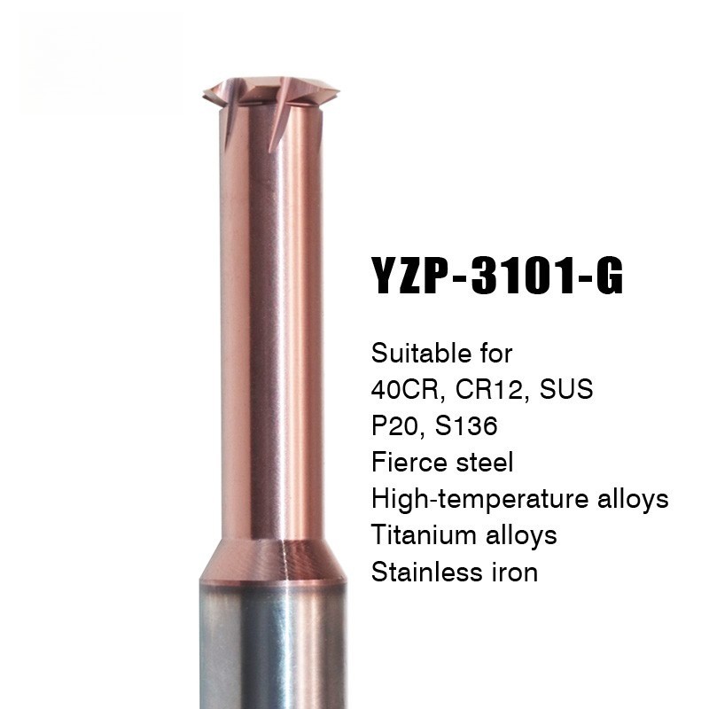 1 Tooth Carbide G55 Inch Thread Endmill HRC65 Coat CNC Thread Milling Cutter