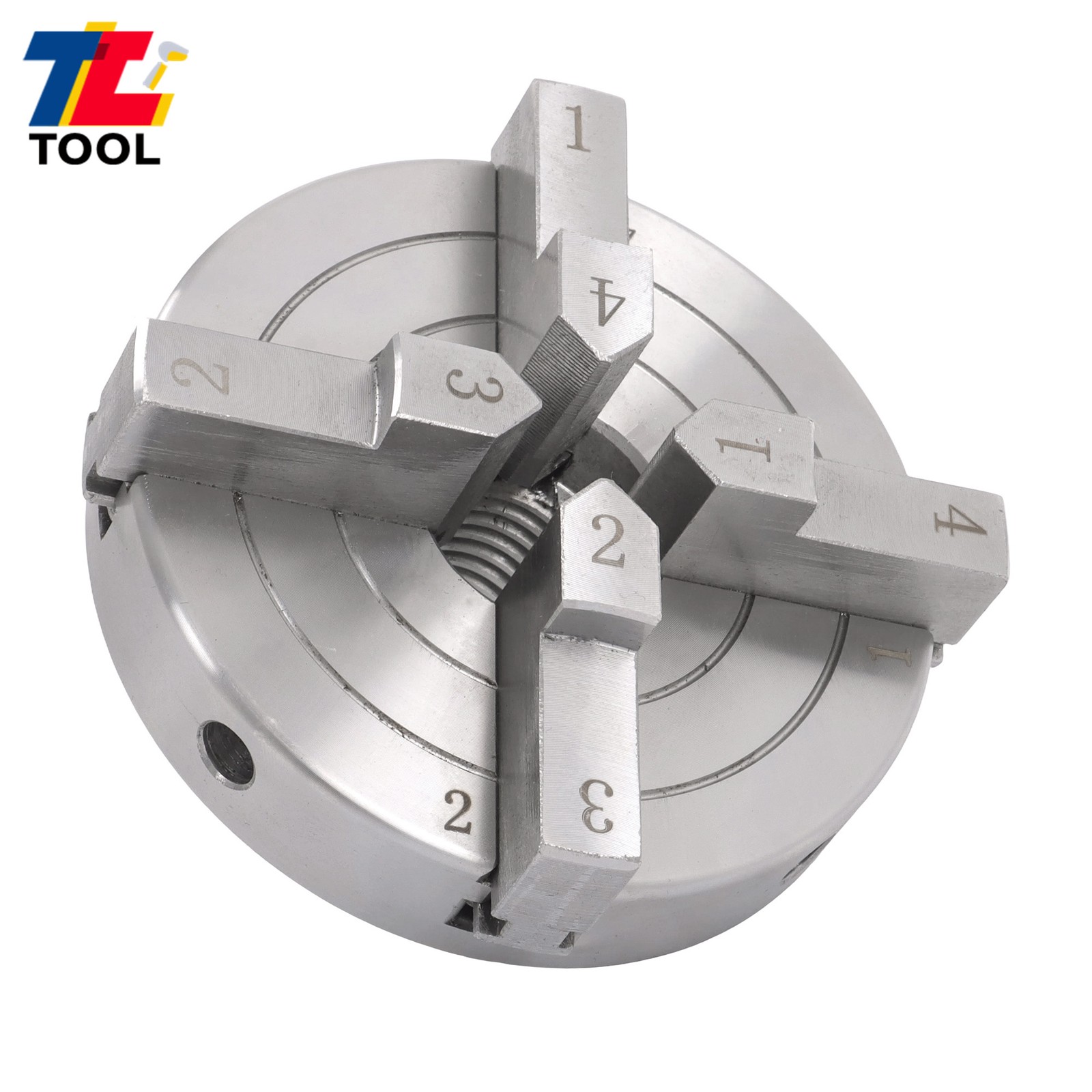 4 Inch High Concentricity 4 Jaw Lathe Chuck Set 1×8 TPI Self Centering