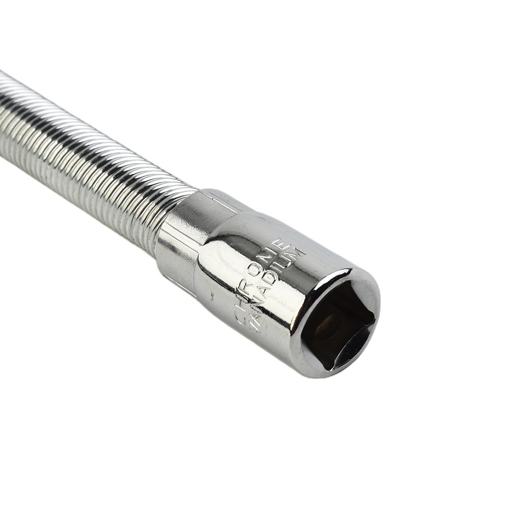 Socket Extension Flexible 45#steel 90-degree Bend Polished Chrome Plating
