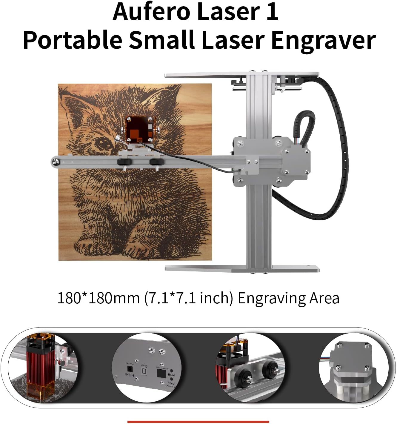 Aufero Laser 1 – Best Budget Laser Engraver for Beginners [30-Day Warranty]