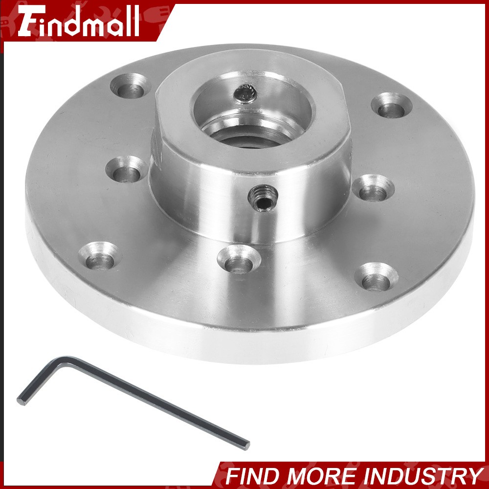 Findmall 4″ Steel Wood Lathe Face Plate 1″ x 8tpi Threaded with Set Screws