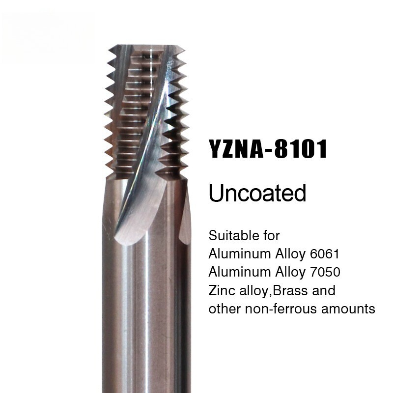 HRC65 Carbide NPT Full Teeth Thread Milling Cutter tools Machining For Steel
