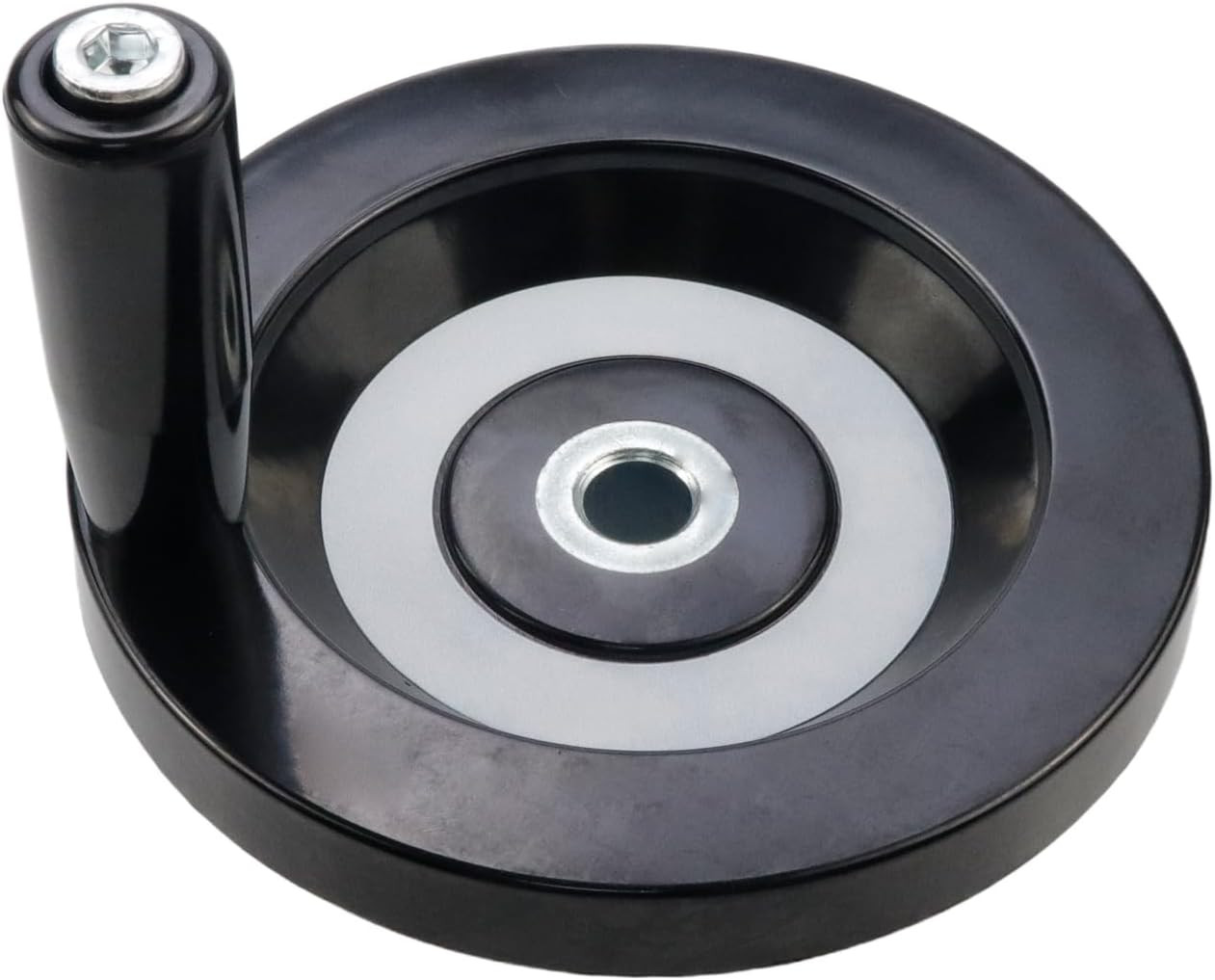 4.92″ / 125Mm Hand Wheel with Revolving Handle, 0.47″ / 12Mm Hole Diameter Back