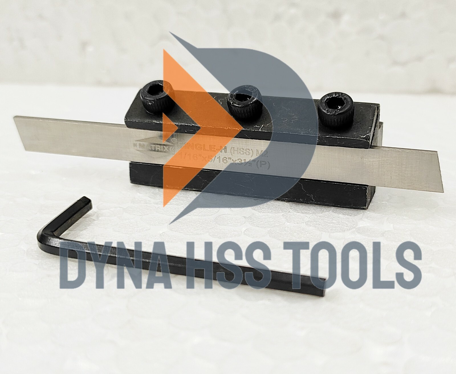 LATHE CUT OFF PARTING TOOL HOLDER 10MM SHANK + 4x HSS BLADE 1/16 x 5/16” x 3-1/2