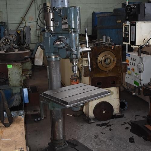 24″ ENCO “127-3040” GEARED-HEAD FLOOR-STANDING DRILL PRESS w/PDF & TAP – #30526