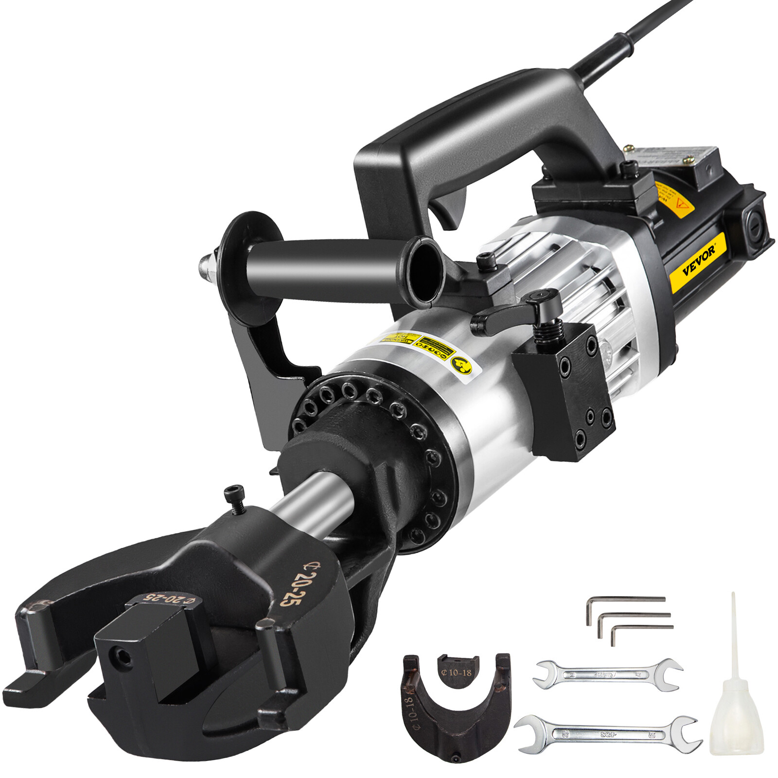 VEVOR Electric Rebar Bender 1″ 25mm #8 1500W Hydraulic Portable Rebar Bending