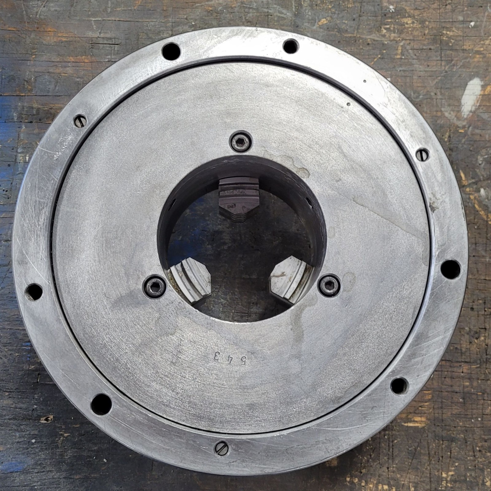 12in Pratt Burnerd – 3 Jaw Scroll Chuck – Plain Back