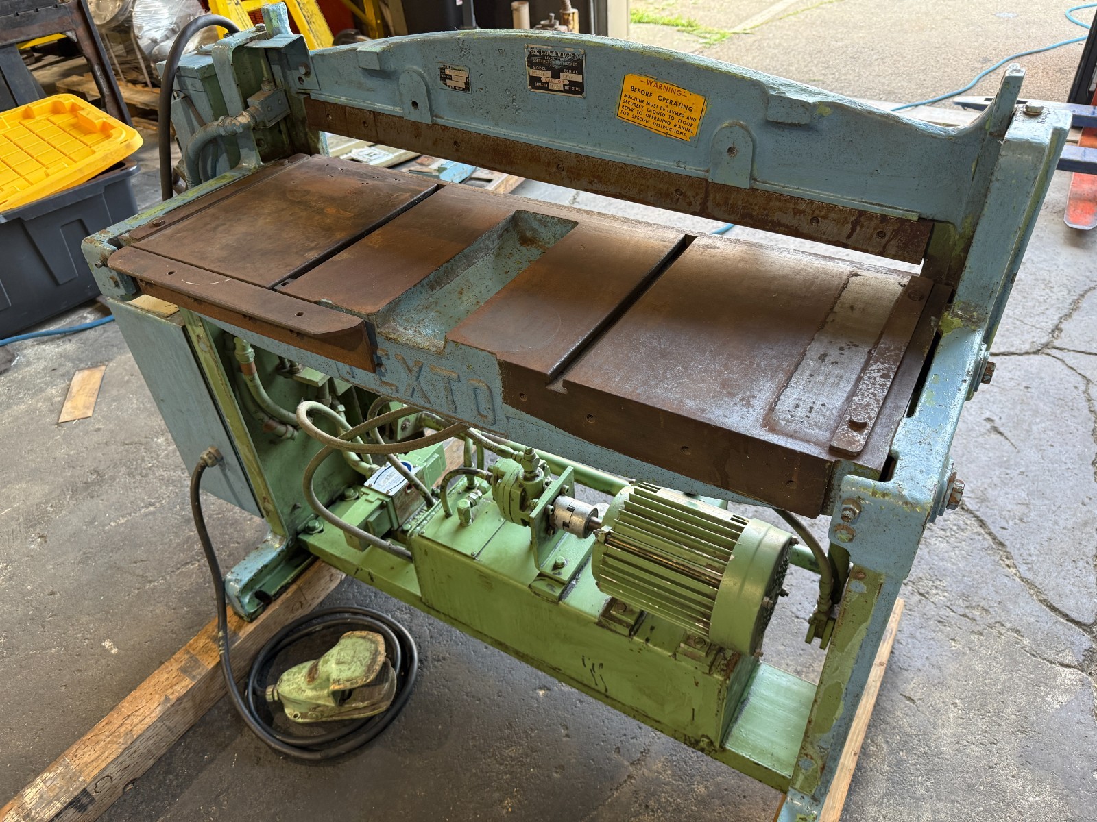 PECK, STOW & WILCOX, Sheet Metal Shear, model PH-37, USA Made