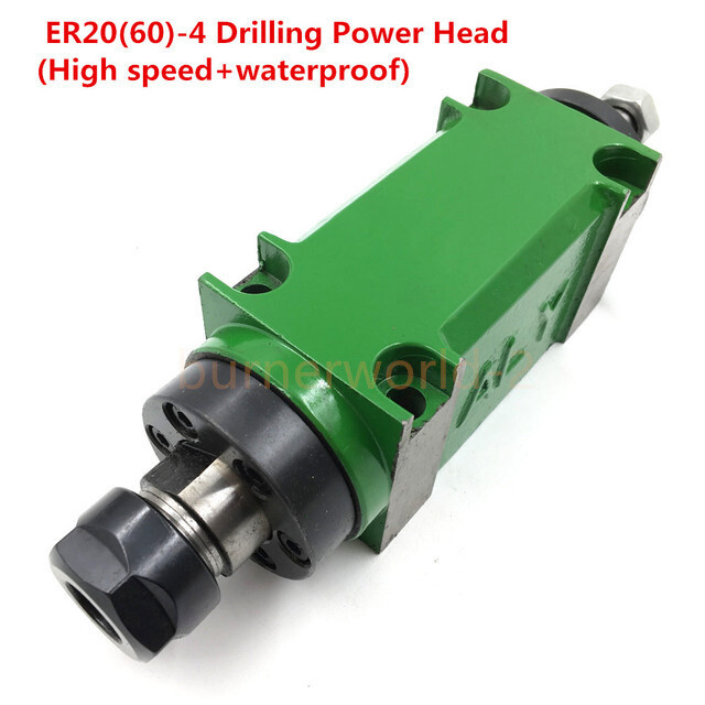 750W 1HP ER20(60) Spindle Motor Belt Spindle Milling 5 Bearings Cutting Milling