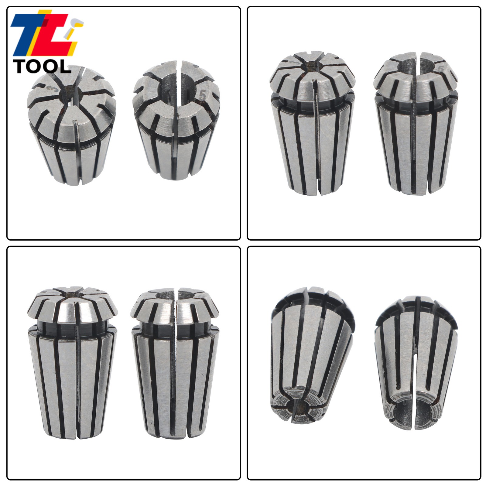 CNC Milling Lathe Tool ER11 Collet Set 7pcs 1mm to 7mm Included