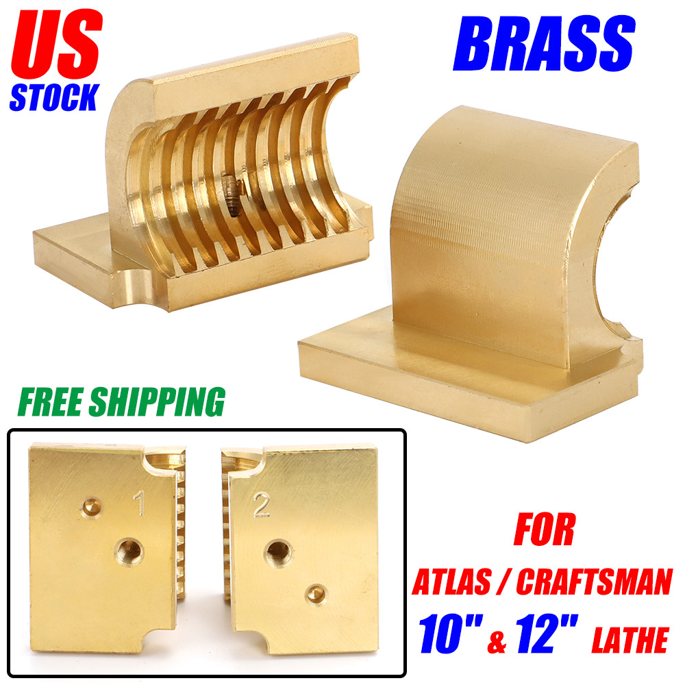 2* Brass Nut For Atlas / Craftsman 10F-12 10″ & 12″ Lathe Half Nuts / Split Nut