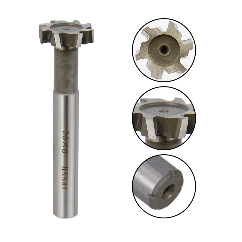 8/10mm T-slot Milling Cutter HSS Metalworking Cutter Tool End mill Drill Bit