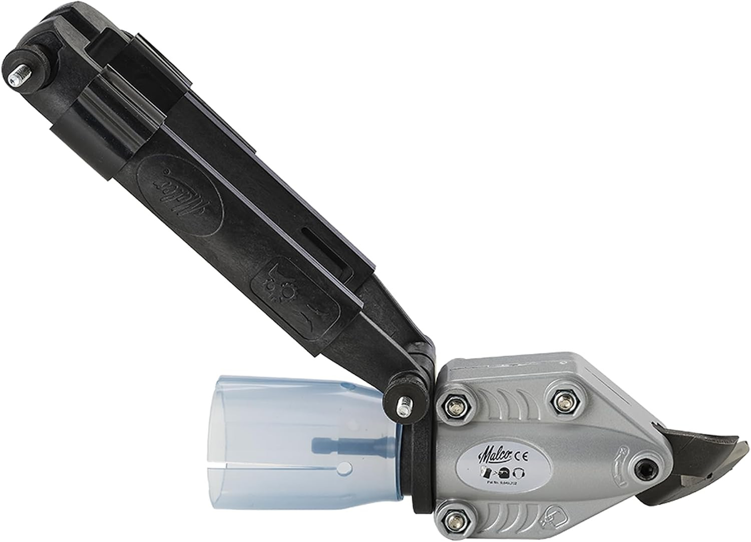 Malco TSHD Turboshear 18Ga Drill Attachment 360° Head for Corrugated Panels/Duct