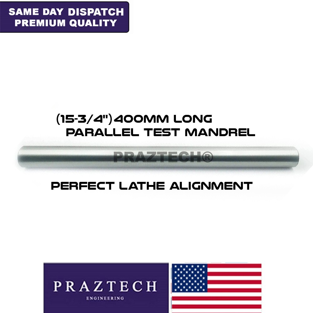 USA Parallel Lathe Alignment Test Bar 400mm | Inspection Mandrel | Align Lathe