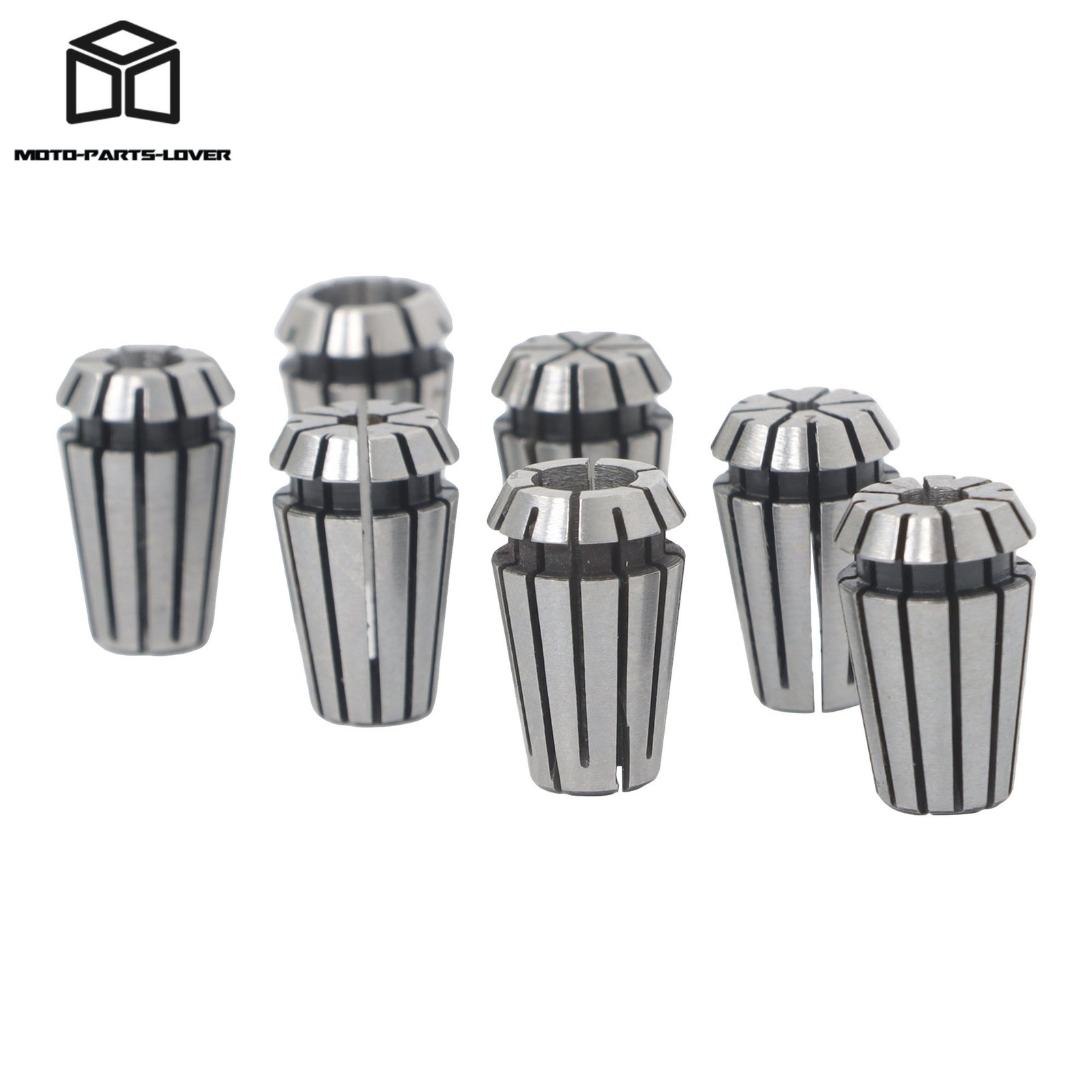 ER11 Spring Collets 1mm 2mm 3mm 4mm 5mm 6mm 7mm 7pcs Set