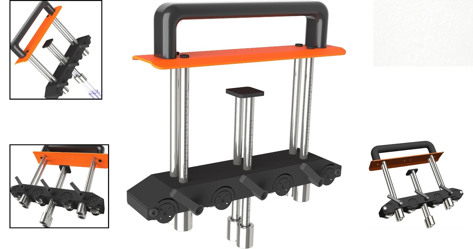 Durable V-Shaped Edge Roller Bender with Accurate Depth Gauge for Metalworking