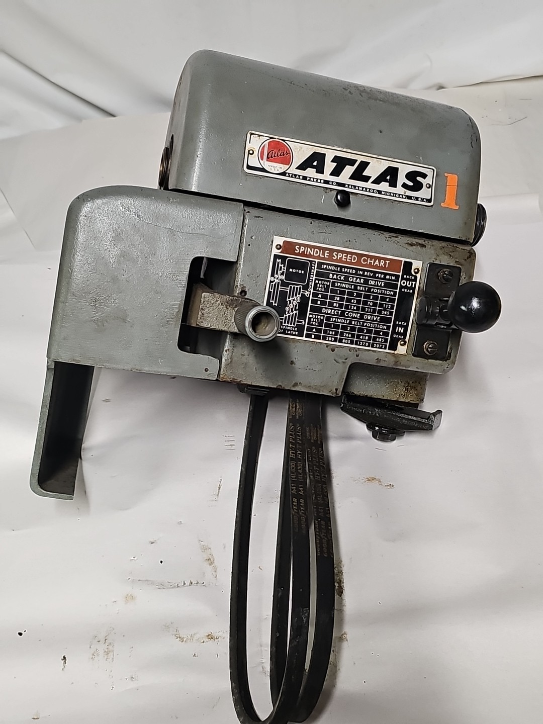 Atlas Craftsman 12″ Lathe Headstock Assembly Metal Lathe Part , Gears , Head