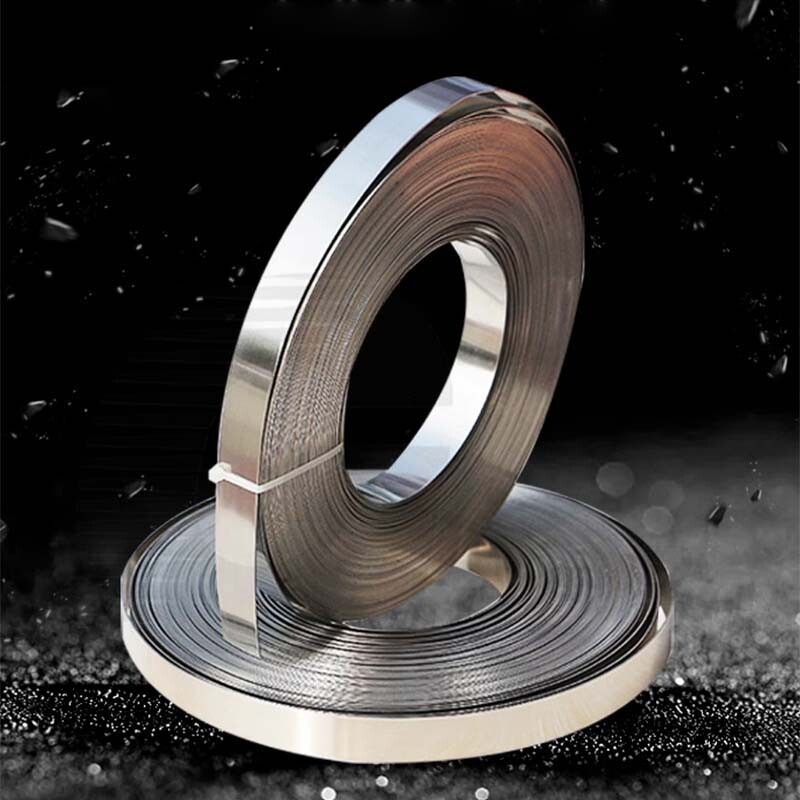 A2 304 Stainless Steel Flat Bar Metal Strip Foil Band Roll Sheet 0.1mm-1mm Thick