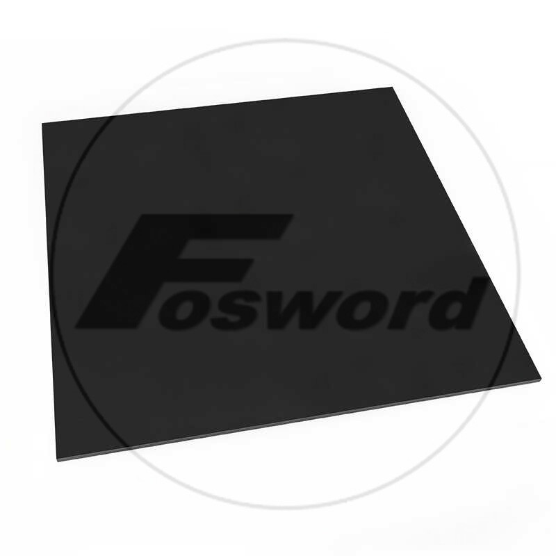 Black POM Sheet Engineering Plastic Polyformaldehyde Plate Thickess 2mm -50mm