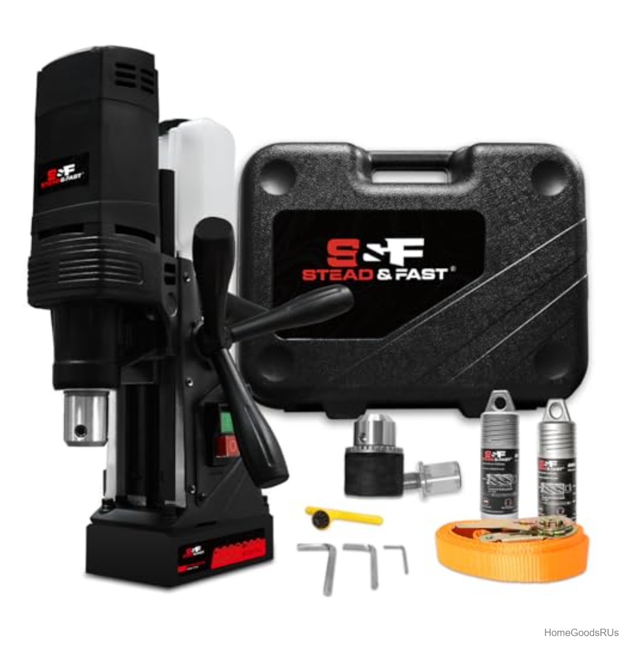 Magnetic Drill Press 1100W 120V 2 Inch Depth Portable 700 RPM Kit Case