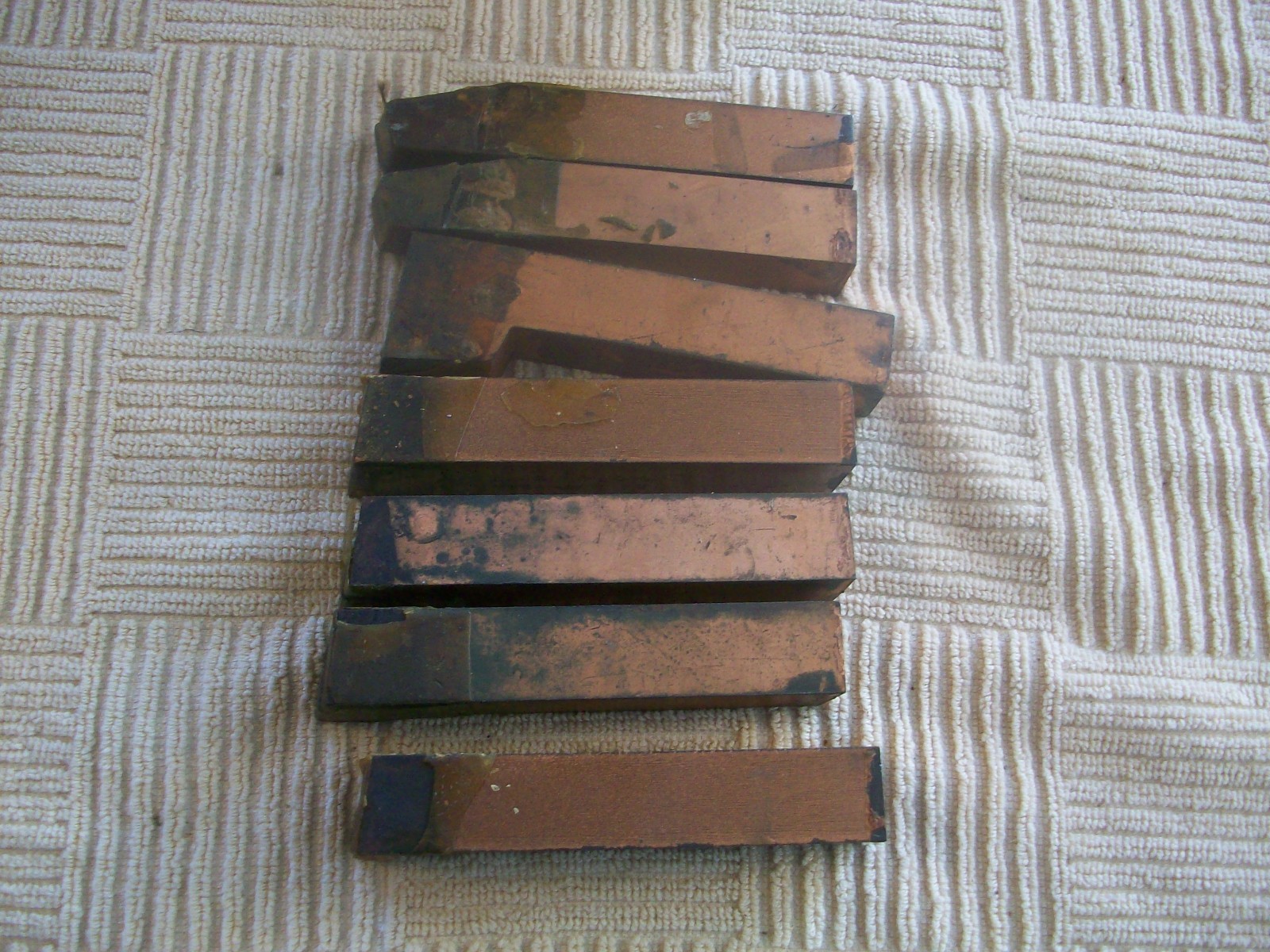 7 Carbaloy NOS Cemented Carbides Cutting Tools 1-FL-12 2-BR-12 78B 4- R-52 350