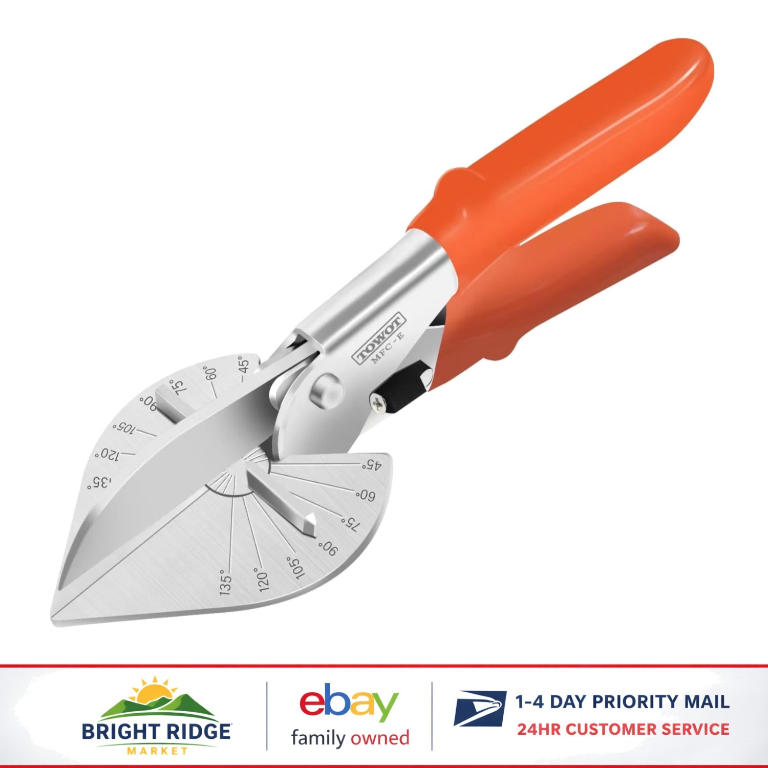 Durable Miter Shear with Adjustable Cutting Angle for Home Improvement Projects