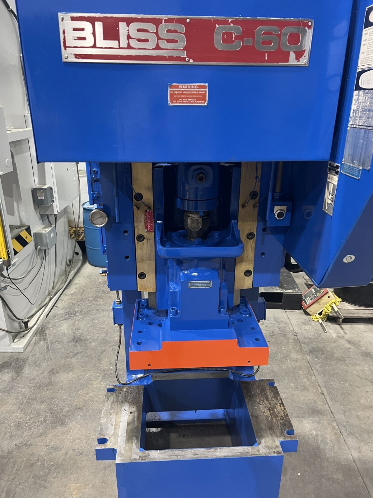 60 Ton Bliss C-60 Flywheel Gap Frame Press Industrial Stamping (1996)