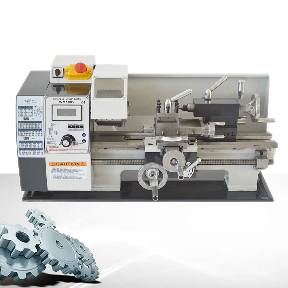 Metal Lathe 7″ x 12″ Benchtop Metal Lathe Metal Working Lathe with 3 Jaw Chuck