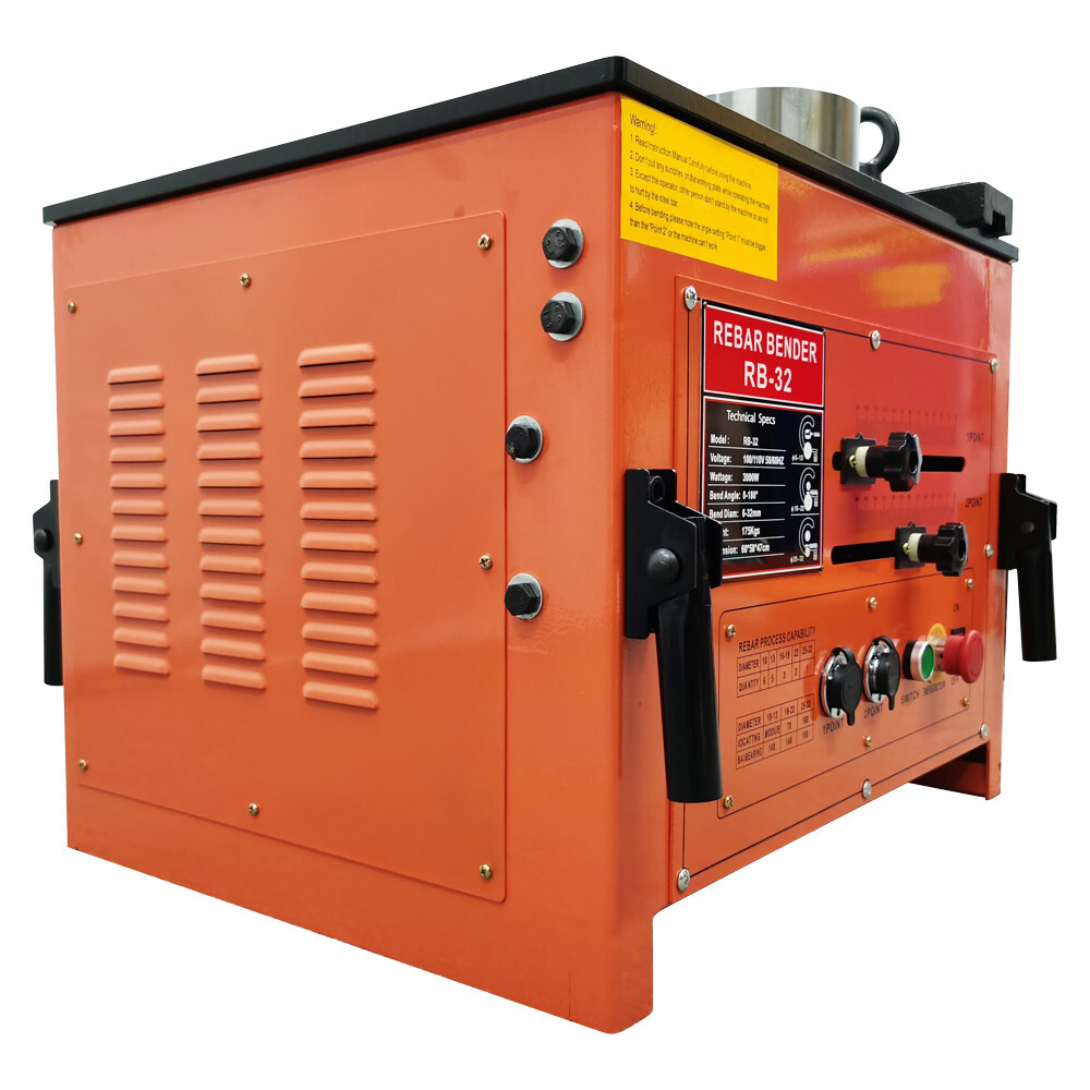 110V Desktop Steel Bar Bending Machine Electric Rebar Bender Cutter 3000W