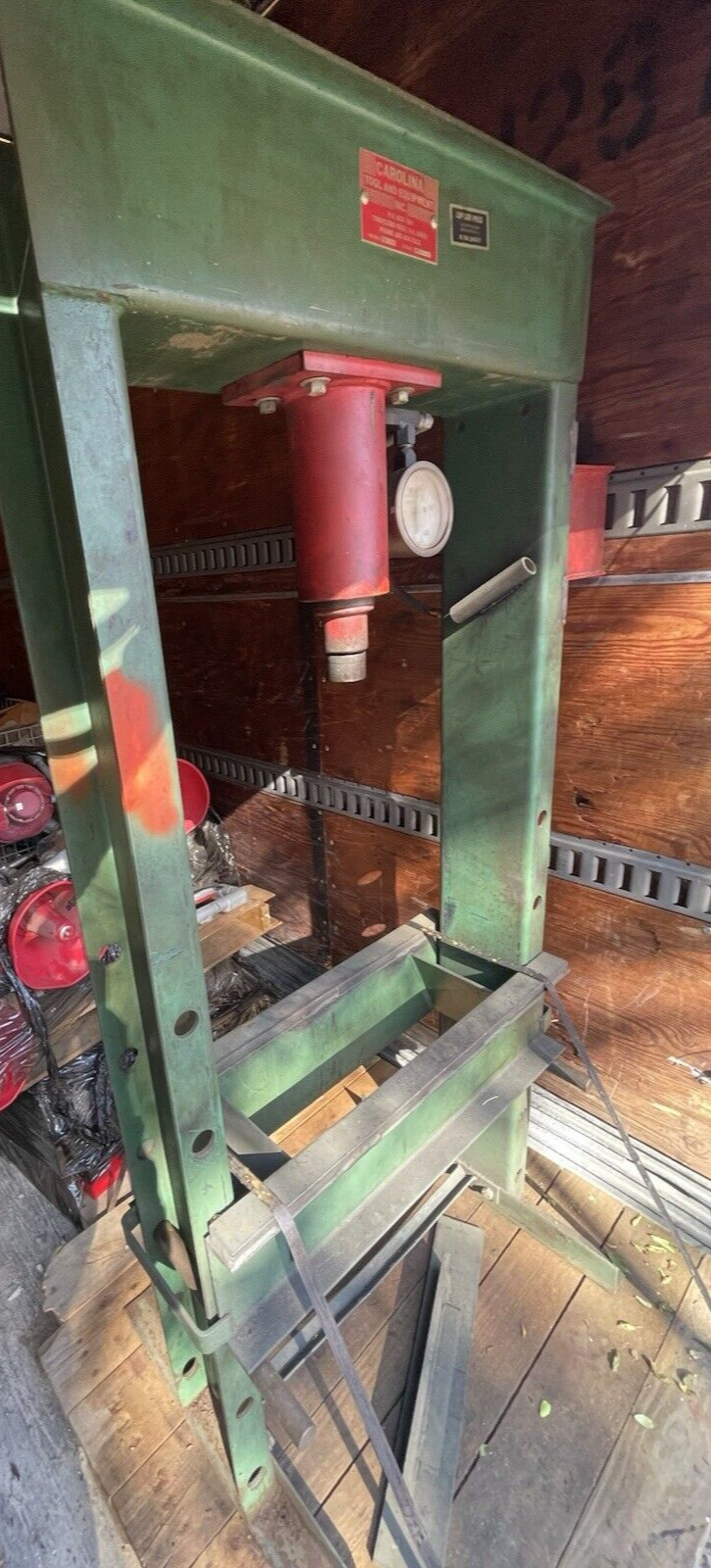 Carolina tool and equipment CBP-1200 50 ton hydraulic Shop press CBP1200