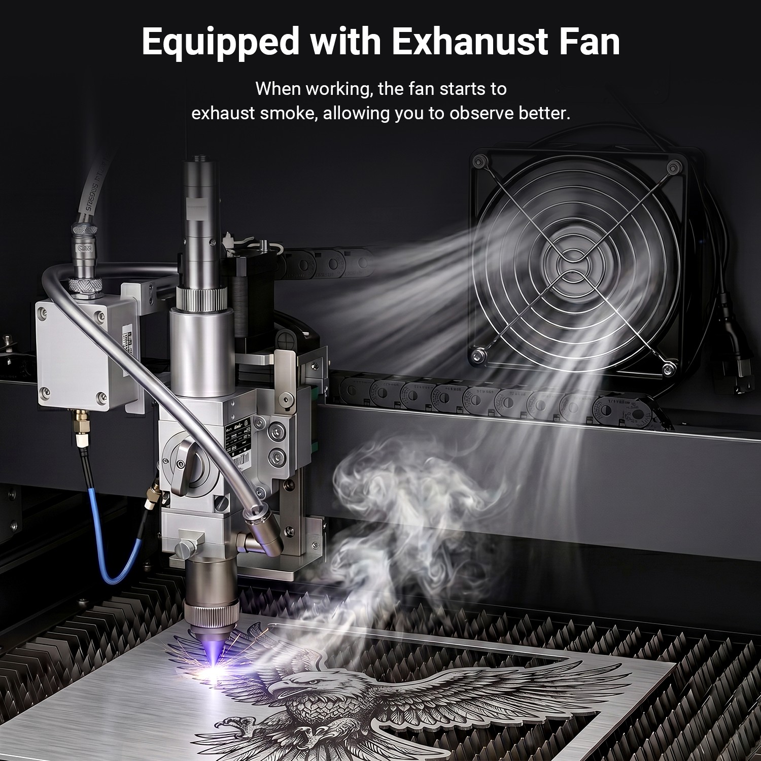 1200W Metal Laser Cutter Engraver JPT for Stainless Steel Brass Gold Silver