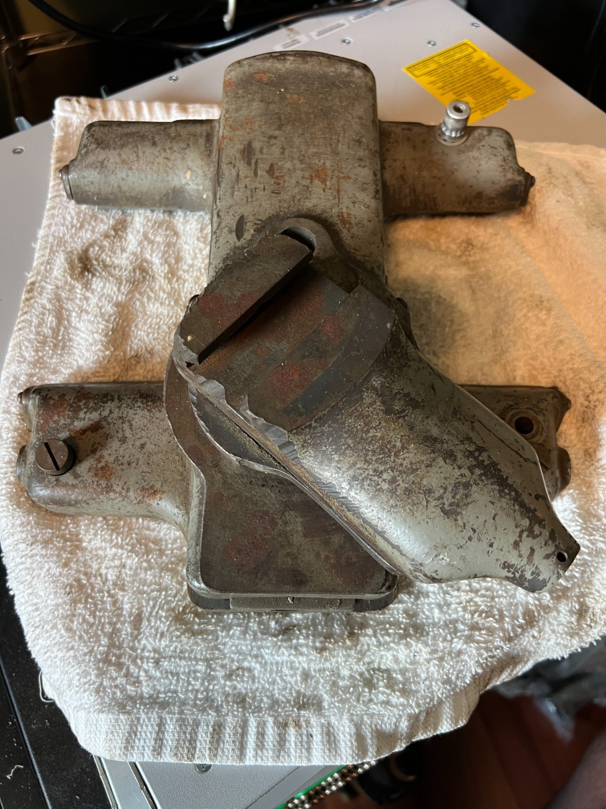 Saddle with Cross slide from South Bend 9″ or 10K Lathe NO Nuts or leadscrews