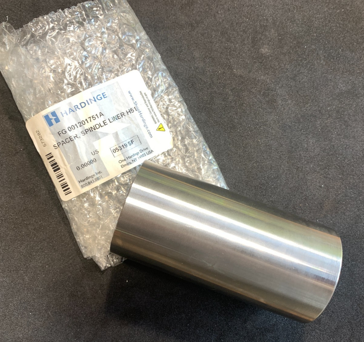 Hardinge Lathe Spindle LINER H51, SPACER FG 00120175A PART