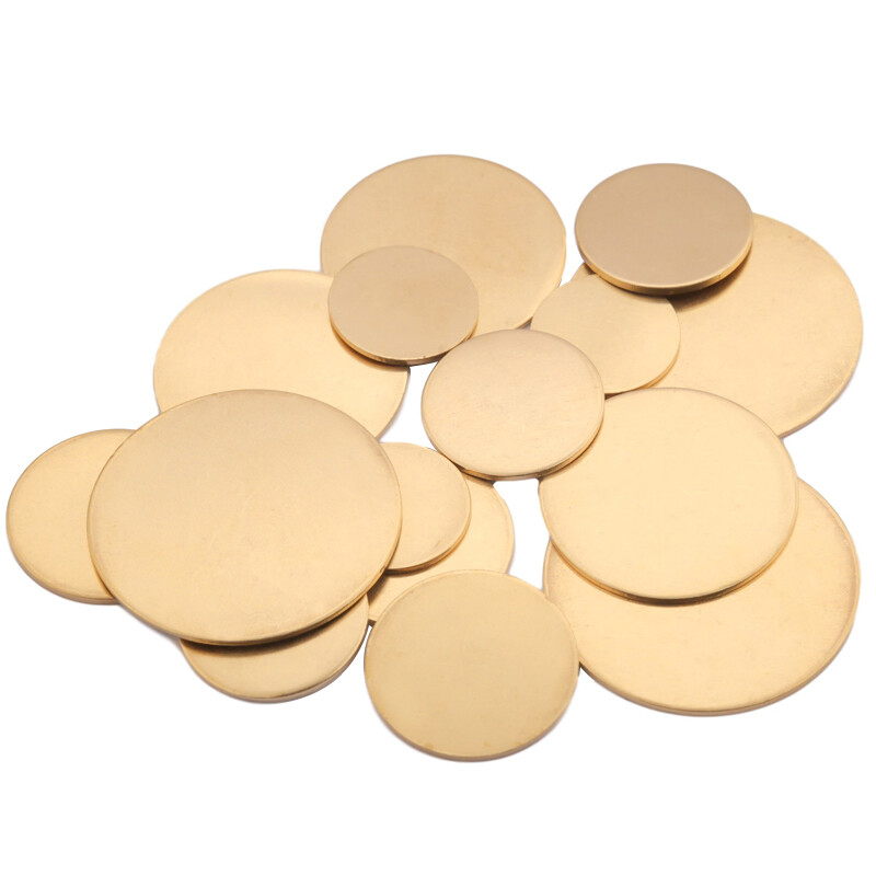 Thick 0.8-3mm H62 Brass Plate Sheet Round Dia 50mm 150mm 100mm 200mm Round Plate