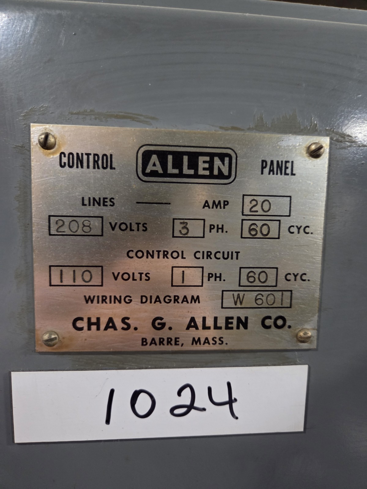 1968 VCDW Allen Upright Drilling Machine