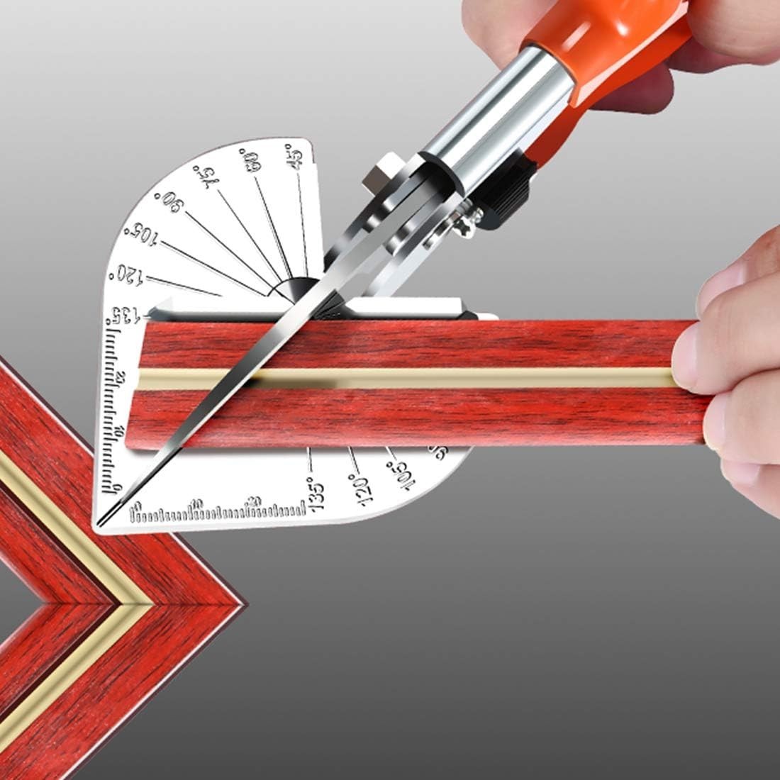 7Pcs Miter Shear Cutter: Angle Adjustable 45-135°, Ideal for Soft Woods